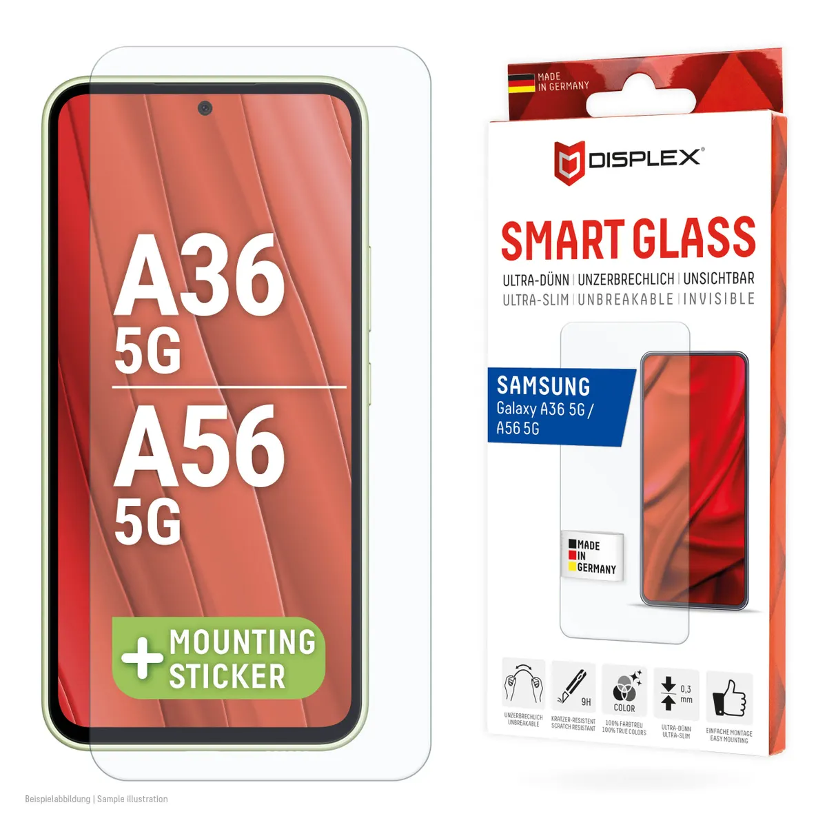 E.V.I. 02074 Displex smart glass Galaxy A56 törésálló karcolásálló szennyezésálló átlátszó #1