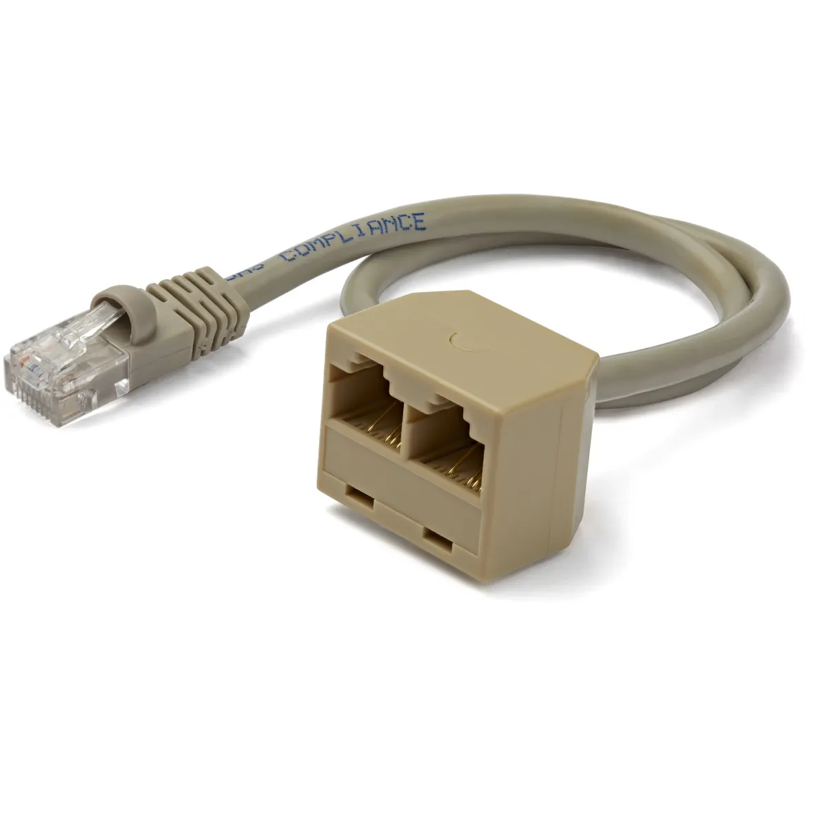 Startech.com rj45splitter szétosztó adapter, cat5e, szürke, dugó-aljzat, RoHS #1