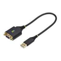 Startech.com 1P1FFCN-USB-SERIAL USB-serial adapter 0,3 m USB-A fekete 1 db #1