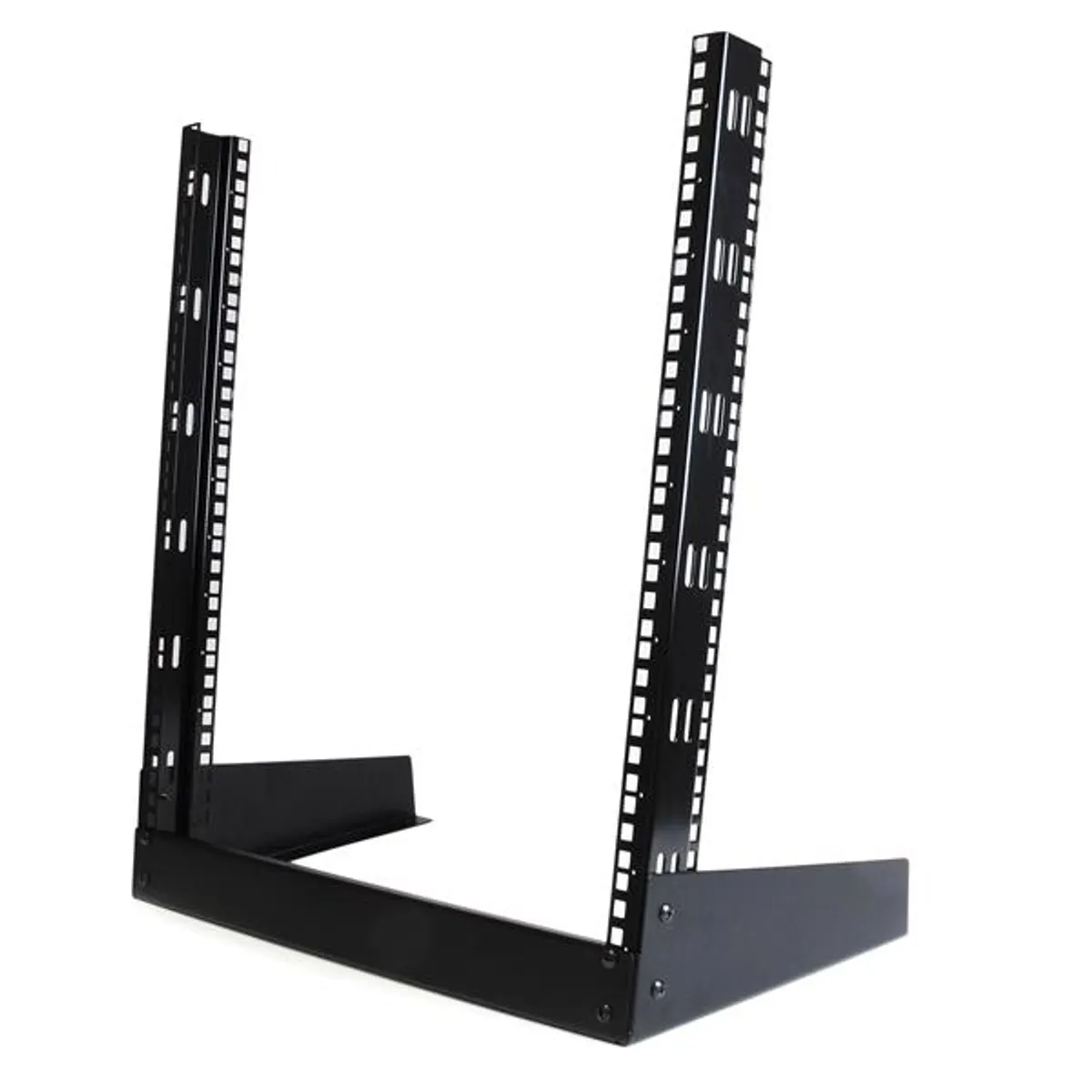 Startech.com RK12OD 12U nyitott 2post rack keret 50 kg kapacitás fekete #1