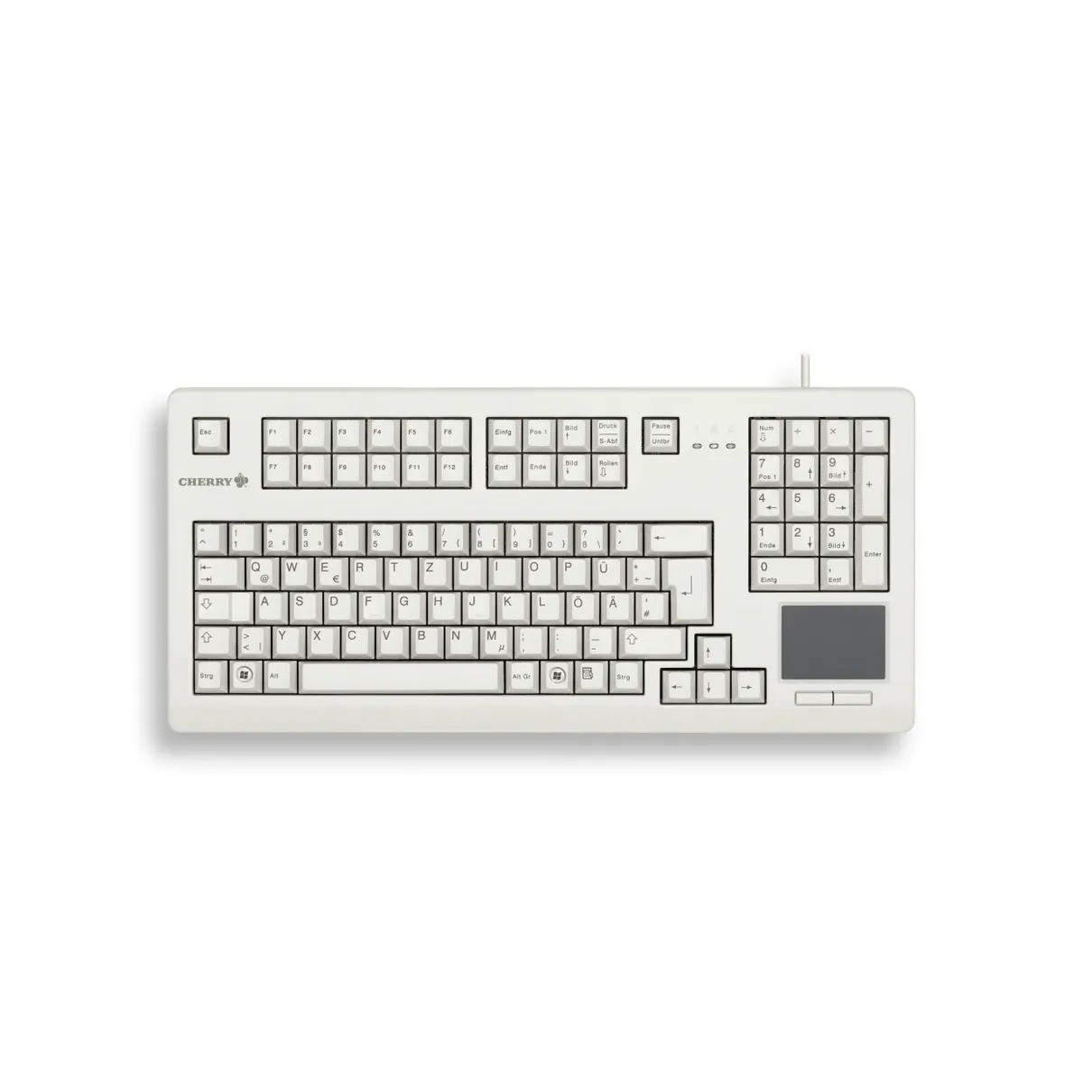 Cherry G80-11900LUMEU-0 TouchBoard G80-11900 104 billentyűs USB mechanikus QWERTY szürke ipari #1