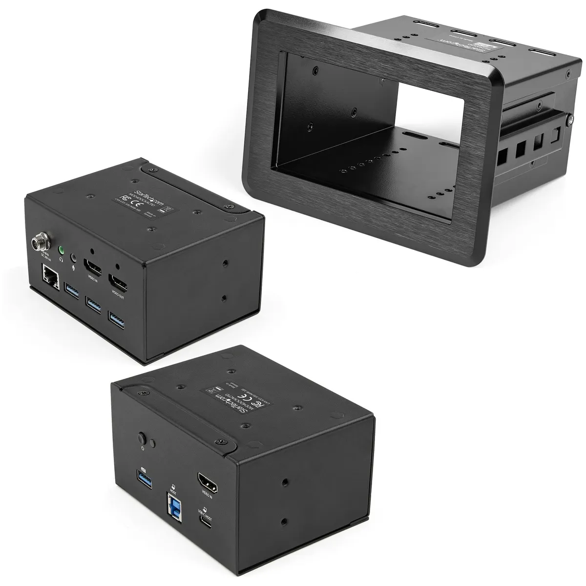 StarTech.com KITBZDOCK Konferenciaasztal dokkoló doboz 4K30 5 Gbps alumínium 145x100x115 mm #1