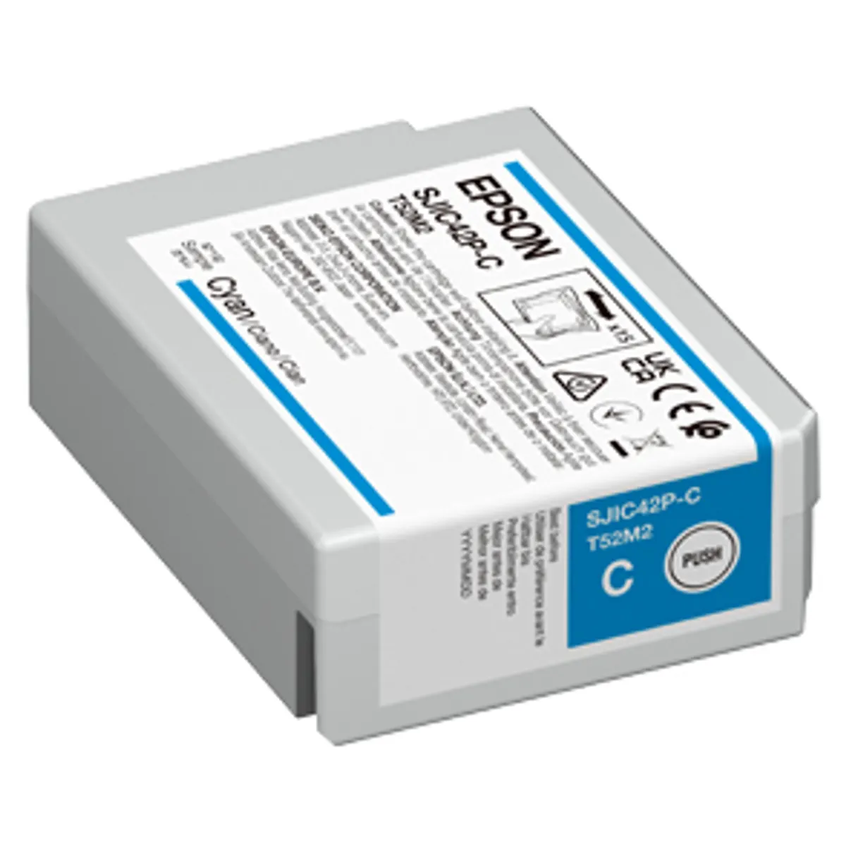 Epson C13T52M240 SJIC42P-C tintapatron Cián ColorWorks C4000e #1