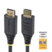 Startech.com HDMI2-CABLE-4K60-1M HDMI 4K60 1m arany érintkezők ARC fekete #1