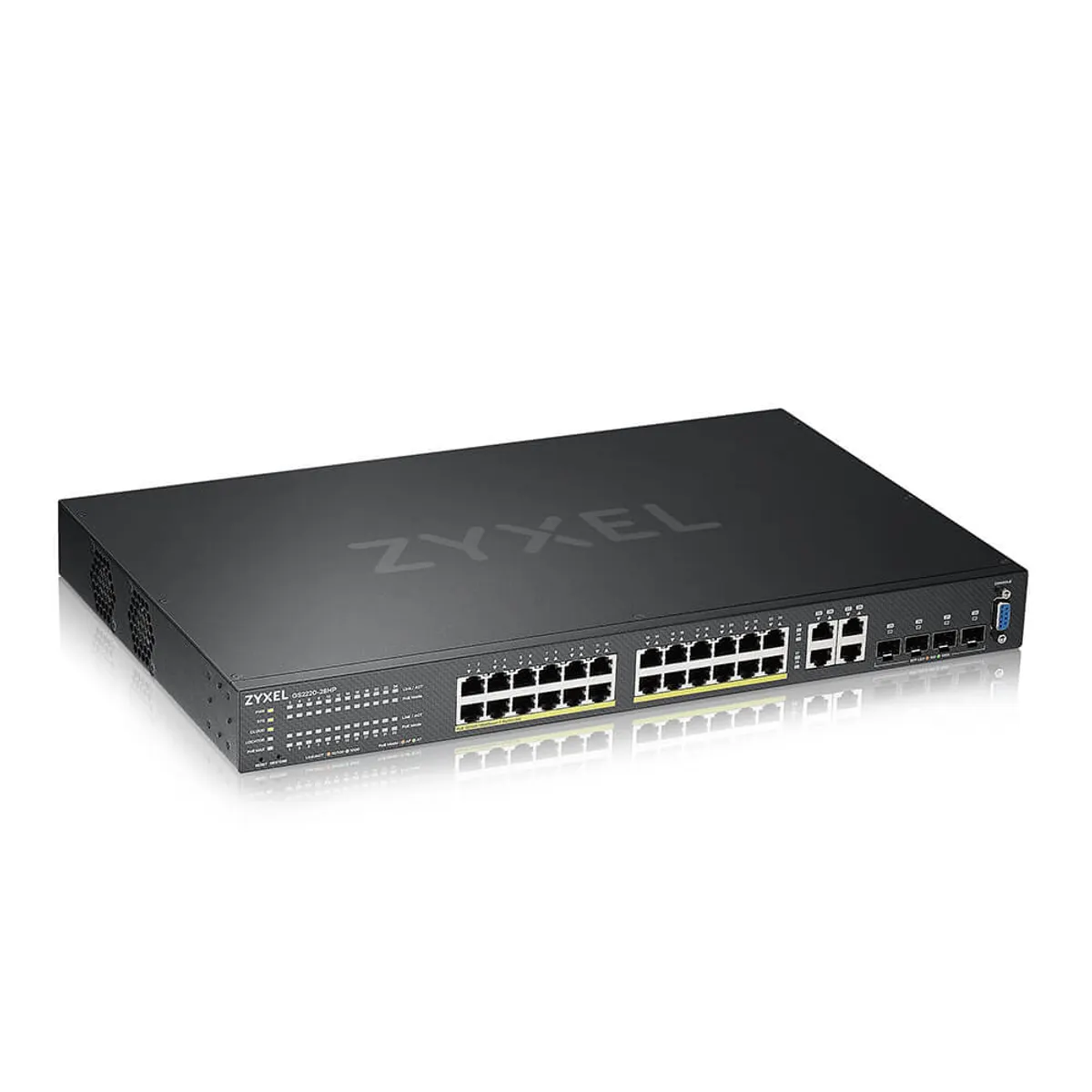 Zyxel GS2220-28HP-EU0101F GS2220-28HP 24-portos GbE Layer 2 PoE switch 4x GbE kombinált portok 375 W #1