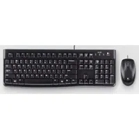 Logitech 920-002547 Desktop MK120 Vezetékes USB billentyűzet, QWERTY, 1,5 m kábel, fekete, egérrel