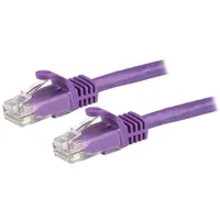 Startech.com N6PATC150CMPL Cat6 kábel lila 1,5 m UTP Snagless RJ-45-RJ-45 arany érintkezők 1 Gbps