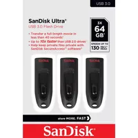 Sandisk SDCZ48-064G-G46T Ultra 64GB USB 3.0 fekete