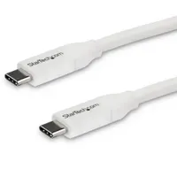 Startech.com USB2C5C4MW USB-C kábel 4 m USB 3.2 Gen 1 PD 5A fehér #1