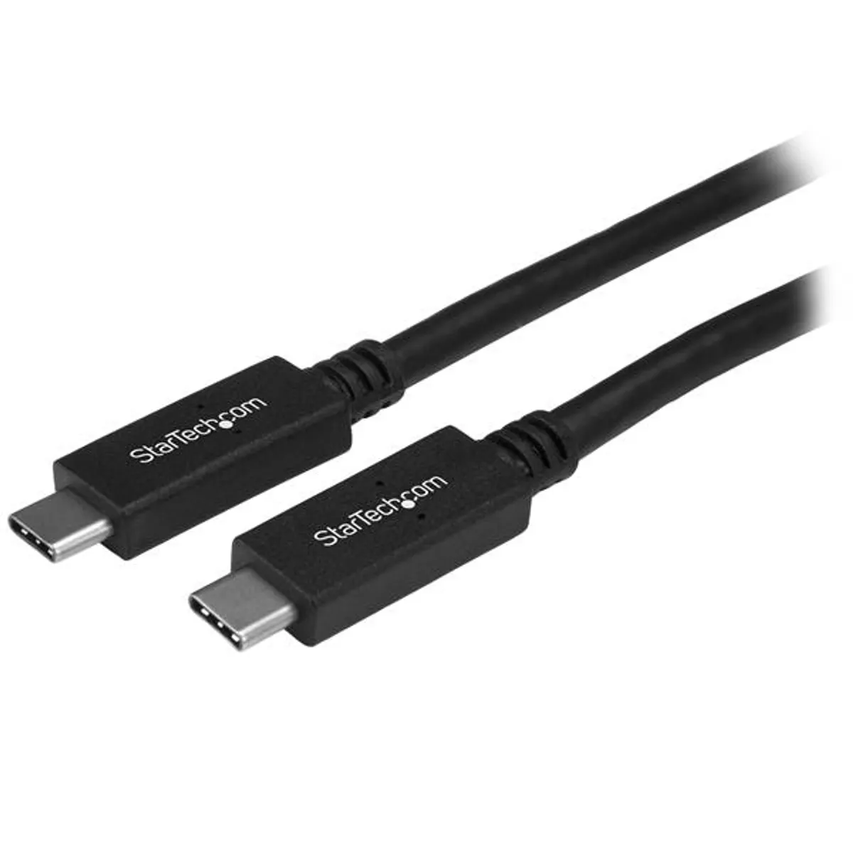 Startech.com USB315CC1M USB Type-C adat- és töltőkábel 1 m USB 3.2 Gen 1, 5 Gbit s, C-C, nikkel burkolatú, fekete #1