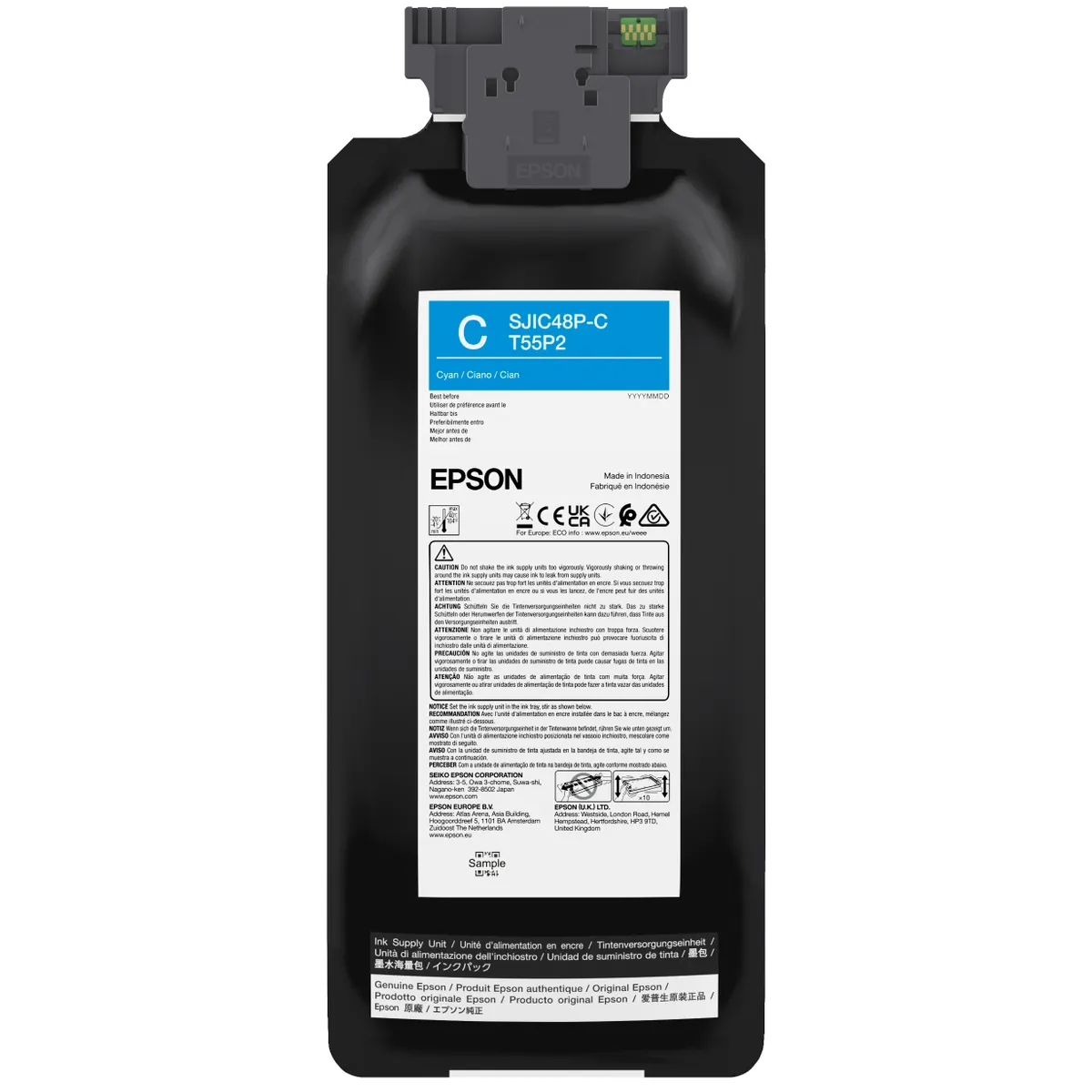 Epson C13T55P240 SJIC48P-C tintapatron cián 480 ml #1