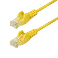 Startech.com N6PAT150CMYLS Cat6 kábel 1,5 m UTP RJ-45 aranyozott érintkezők sárga