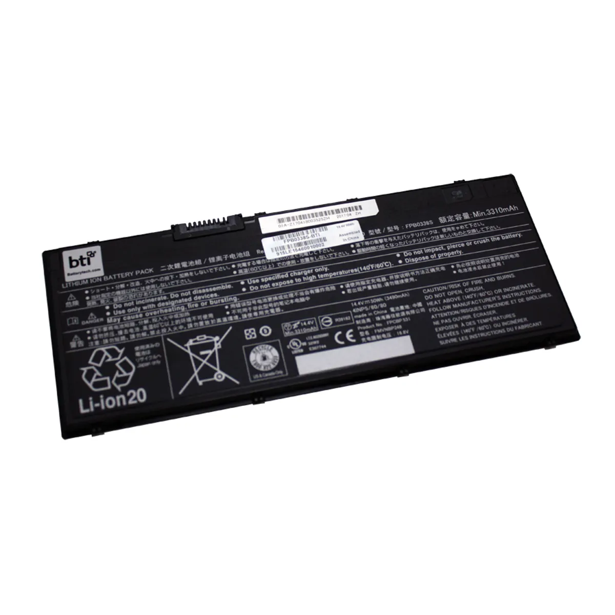 Origin Storage FPB0338S-BTI akkumulátor Li-ion 11,4 V 50 Wh 3490 mAh Fekete #1