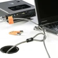 Dell 461-10053 Microsaver twin lock next generation rozsdamentes acél kerek kulcs 2,2 m