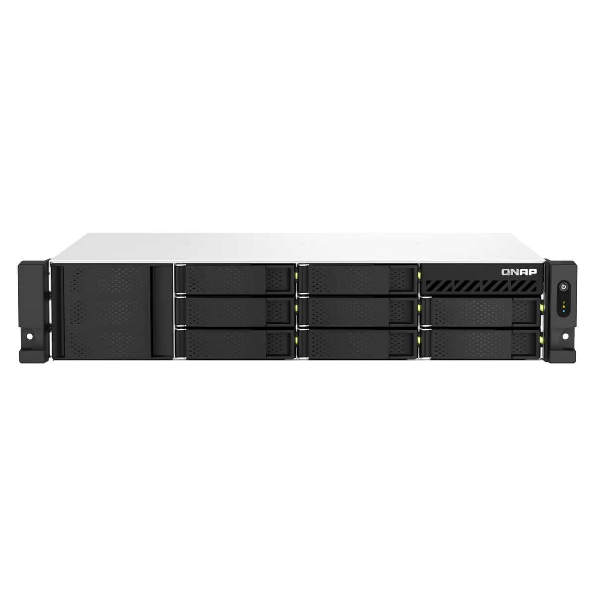 QNAP TS-873AEU-RP-4G 8-bay rövid mélységű rack NAS Ryzen V1500B 4C-8T, 4GB DDR4, 2x2.5GbE, 2x M.2 NVMe-SATA, PCIe Gen3x8 #1