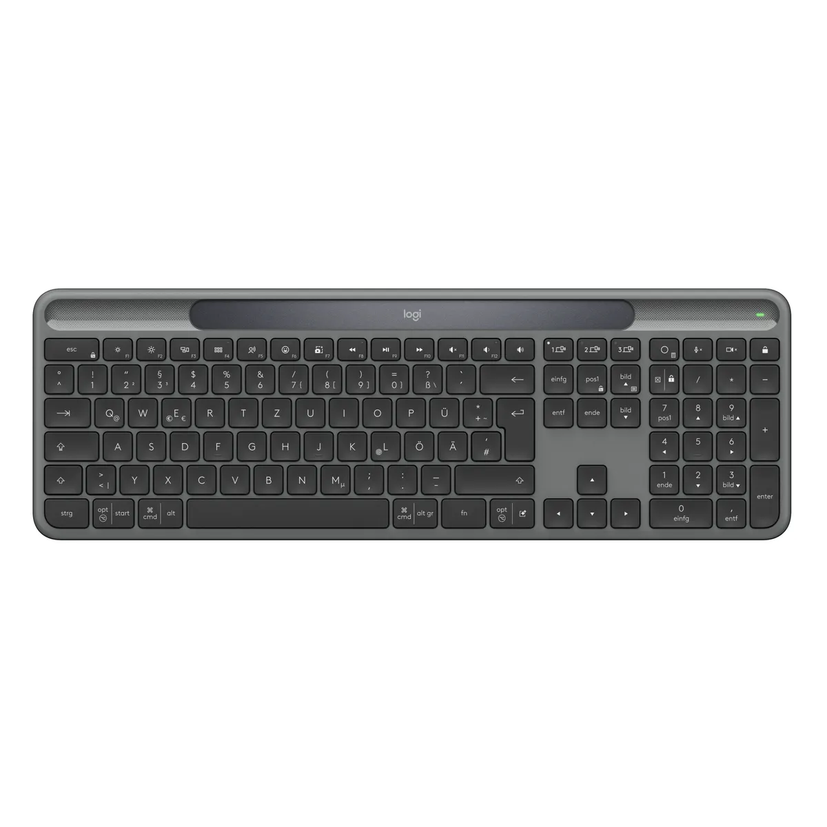 Logitech 920-013757 Signature Slim Solar K980 grafit vezeték nélküli Bluetooth QWERTZ univerzális #1
