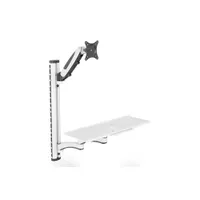 Assmann DA-90451 falra szerelhető munkaállomás billentyűzet- és kijelzőtartó 8 kg 32" 75x75 180°