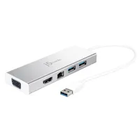 j5create JUD380-N USB 3.2 Gen 1 Type-A mini dokkoló ezüst