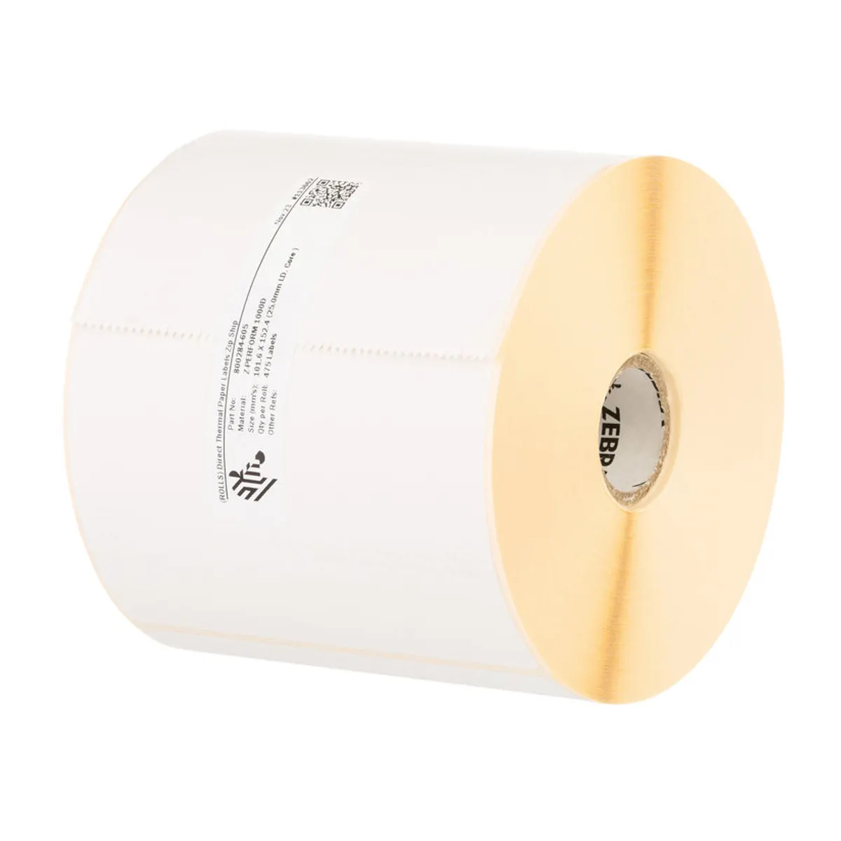 Zebra 3008731-T Z-Perform 1000D 7,62 cm x 5,08 cm fehér öntapadós címke tekercsenként 300 db, dobozban 20 tekercs #1