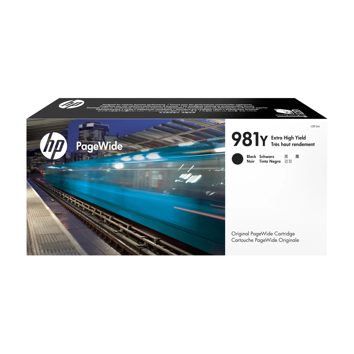 HP Inc. L0R16A PageWide 981Y pigment alapú fekete xl 185 ml #1
