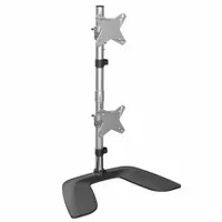 StarTech.com ARMDUOVS kettős monitortartó 13"-27", 16 kg per monitor, VESA75x75-100x100, magasságigazítás, -15-15 elforgás, -15-15 billenés, fekete ezüst