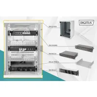 Assmann DN-10-SET-2 falra szerelhető állvány 30 kg teherbírás IP20 szürke biztonsági kulcs