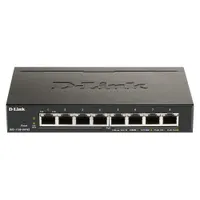 D-Link DGS-1100-08PV2/E DGS-1100-08PV2 8-portos PoE Gigabit L2/L3 switch 64W PoE VLAN QoS SNMP webes kezelőfelület