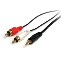 Startech.com MU3MMRCA hangkábel 3,5 mm 2x RCA M-M 0,92 m fekete