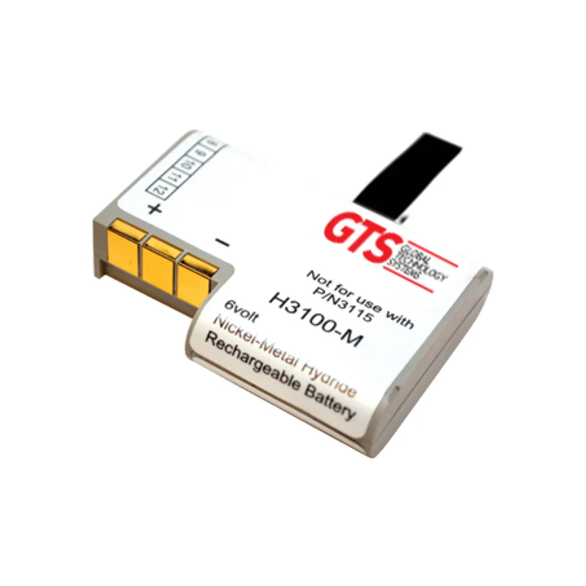 GTS H3100-M PDT3100 nimh batt 750 6v fehér 46,4 112 14,6 mm #1