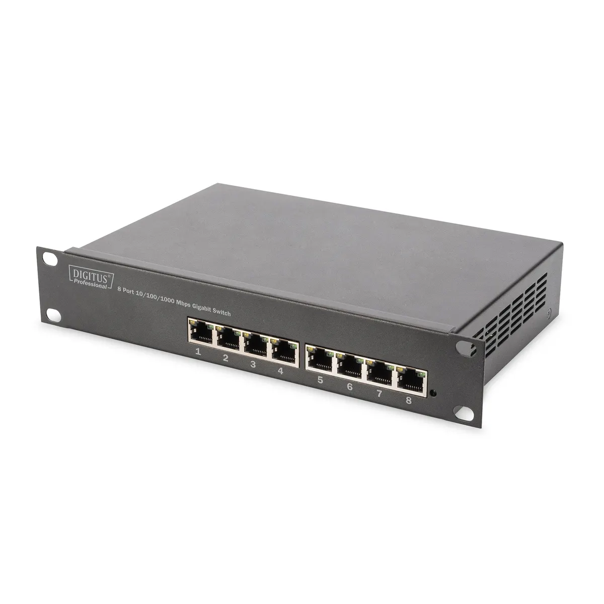 Assmann DN-80114 8-portos gigabites kapcsoló nem menedzselt 8x RJ45 10-100-1000 Mbps MAC címtábla 8000 bejegyzés 16 Gbps #1