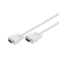 Assmann AK-610107-020-E D-Sub 9-pin soros kábel 2 m bézs