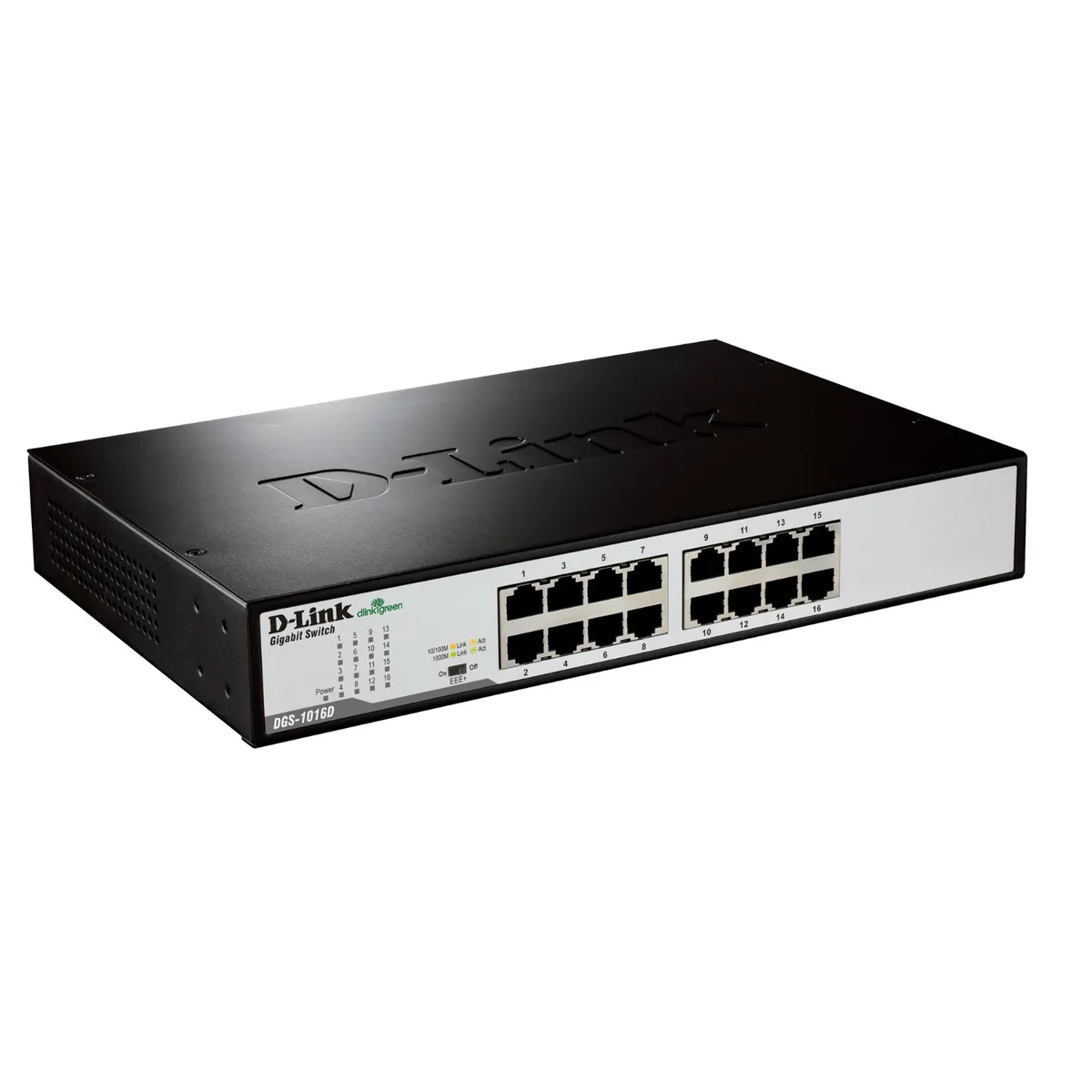 D-Link DGS-1016D-E 16-port Gigabites asztali kapcsoló nem menedzselt rackbe szerelhető #1