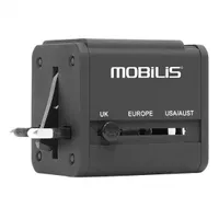 Mobilis 001243 utazó töltő 2 USB 2.0-portos 100-240V 1A