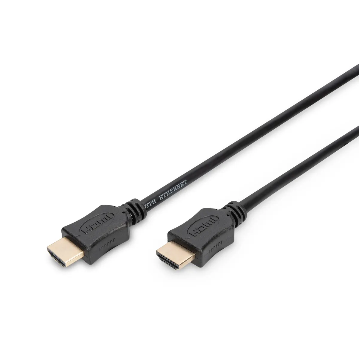 Assmann AK-330107-020-S HDMI A-A kábel 2 m aranyozott érintkezők 4K 3840x2160 fekete #1