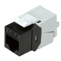 Roline 26.11.0375 Keystone jack slim cat6 fekete RJ-45