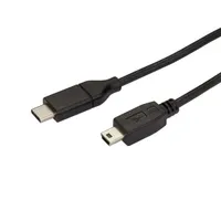 Startech.com USB2CMB2M USB-C to Mini-B kábel USB 2.0 2 m nikkel fekete