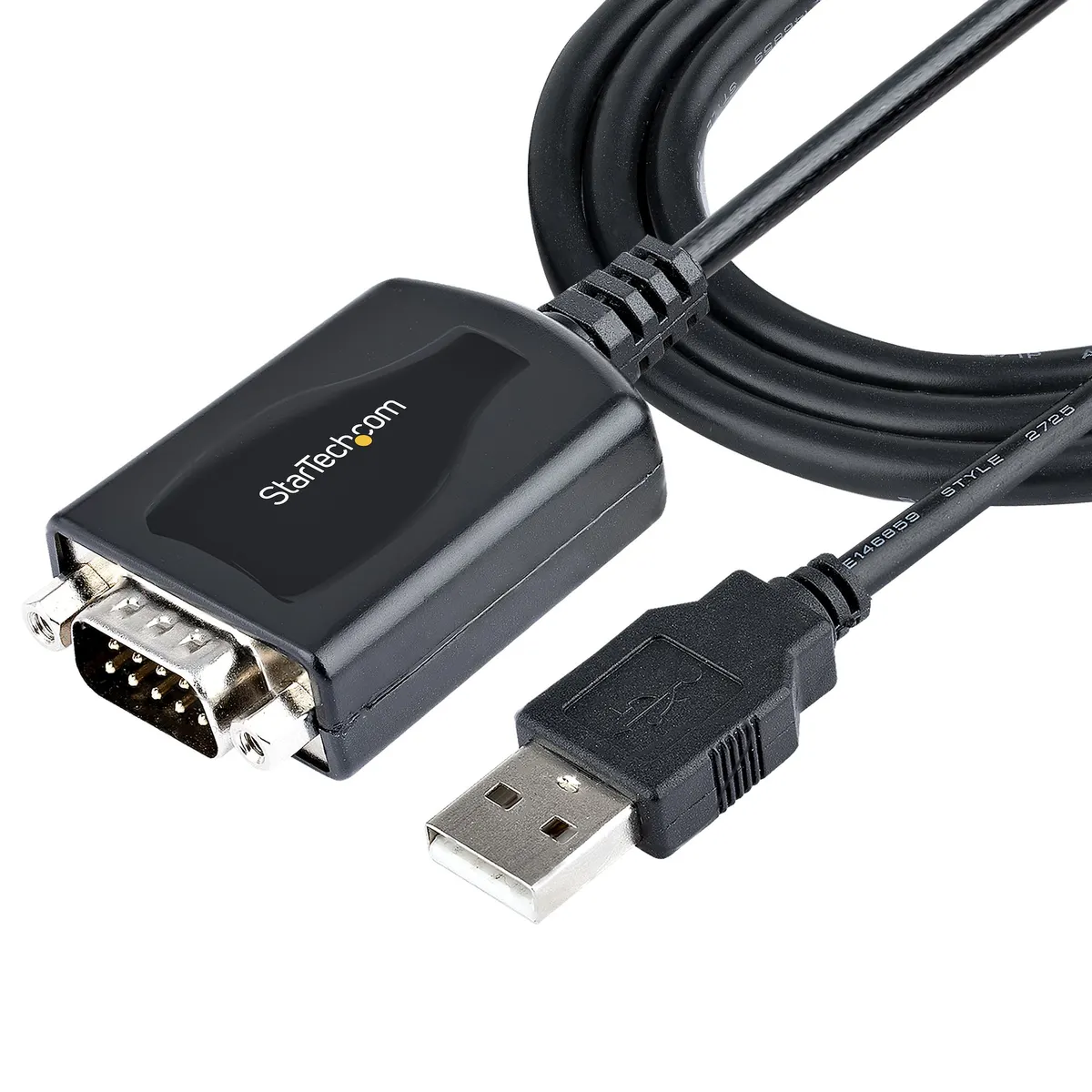 Startech.com 1P3FPC-USB-SERIAL USB-to-serial kábel DB-9 USB Type-A 4-pin USB 2.0 hossz 0,9 m fekete #1