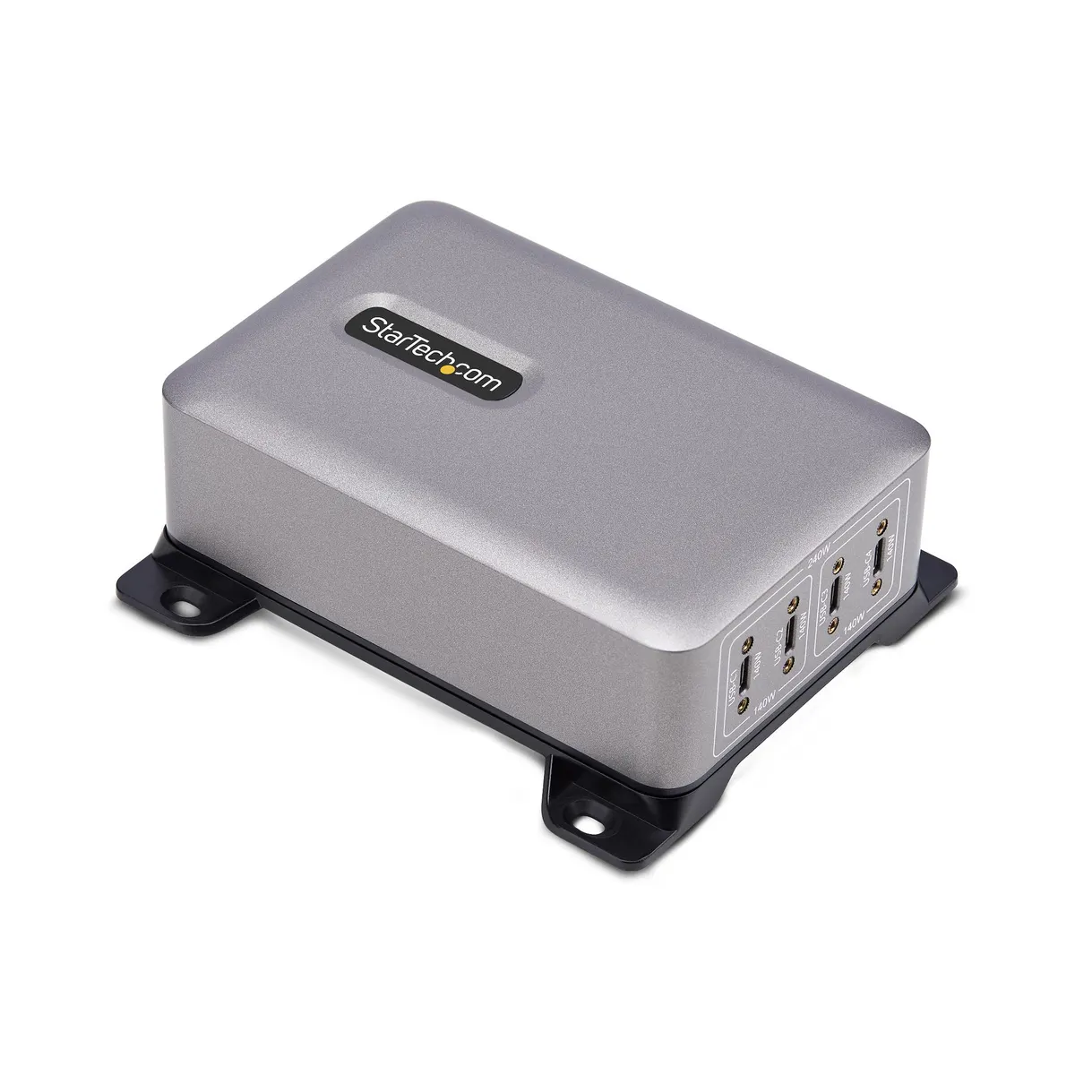 Startech.com 424DEU-USB-C-CHARGER USB-C töltő 4-portos, 100-240V, 28V kimenet, 1.8 m kábel, beltéri, gyorstöltés, szürke #1