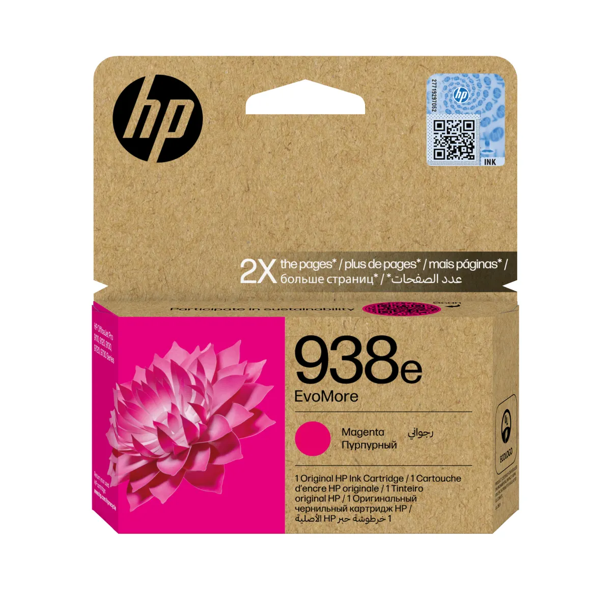 HP Inc. 4S6Y0PE EvoMore magenta eredeti tintapatron XL 1650 oldal 1 db #1
