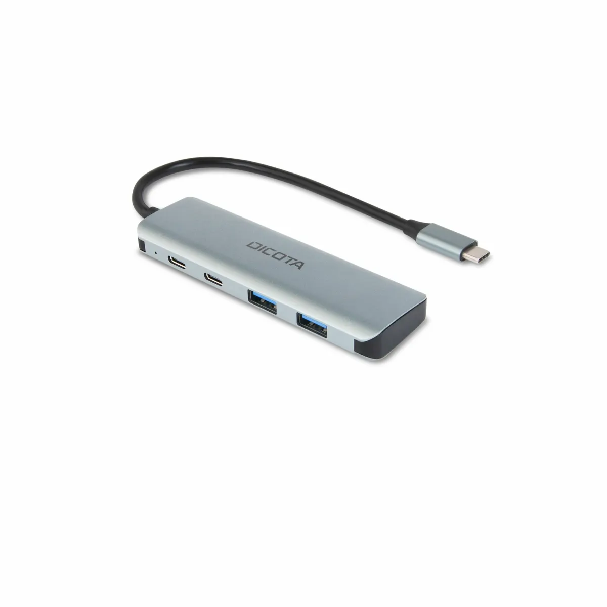 Dicota D32061 USB-C 4-in-1 nagysebességű hub ezüst alumínium 10 Gbps #1