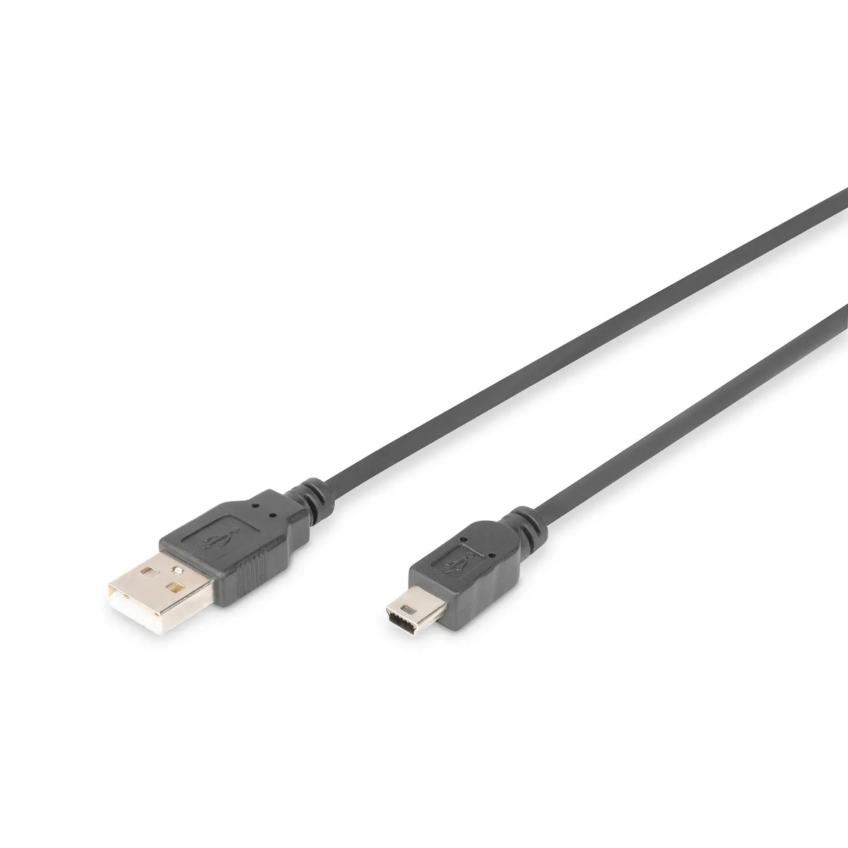 Assmann AK-300108-030-S USB A - Mini USB B kábel USB 2.0 3 m fekete #1