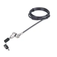 Startech.com UNIVKMKO-LAPTOP-LOCK Laptopzár 2 kulcsos 2 m kábel fekete