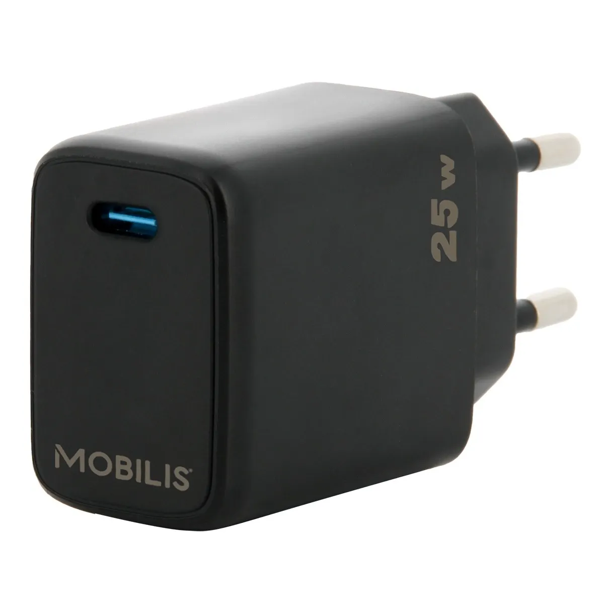 Mobilis 001380 falitöltő 25W 1 usb-c gyorstöltés fekete #1