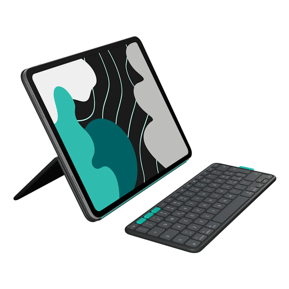 Logitech 920-013386 Flip Folio grafit iPad Pro 13" M4, iPad Air 13" M2 és M3 #1