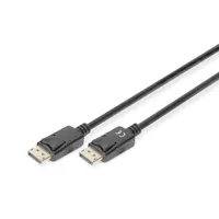 Assmann DB-340100-020-S DisplayPort kábel 2 m DP-M-M zárható UHD BL