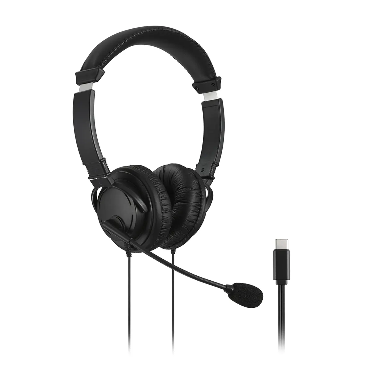 Kensington K97457WW USB-C mikrofonos fejhallgató 40mm meghajtó zajszűrő mikrofon 1,8 m #1