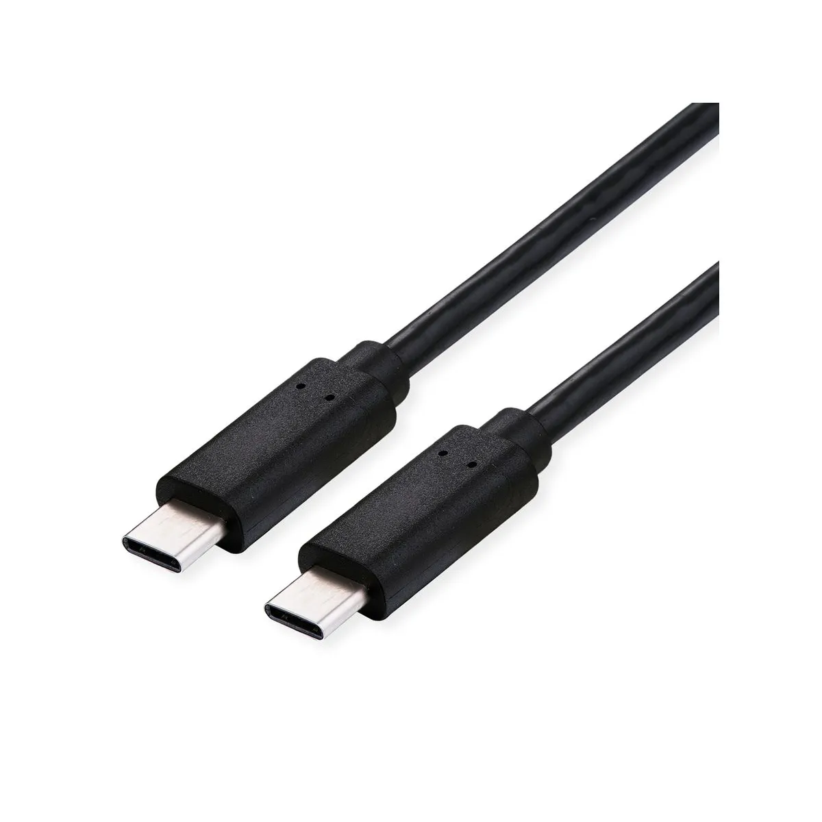 Roline 11.02.9092 USB4 Gen2x2 kábel USB-C-USB-C 0,8 m 100W aranyozott érintkezők fekete #1