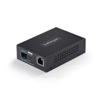 Startech.com MCM10GSFP2 10GbE SFP+ média konverter 10GBase-T bemenet 10GBase-X kimenet Multi-mode Single-mode MTBF 50000 óra
