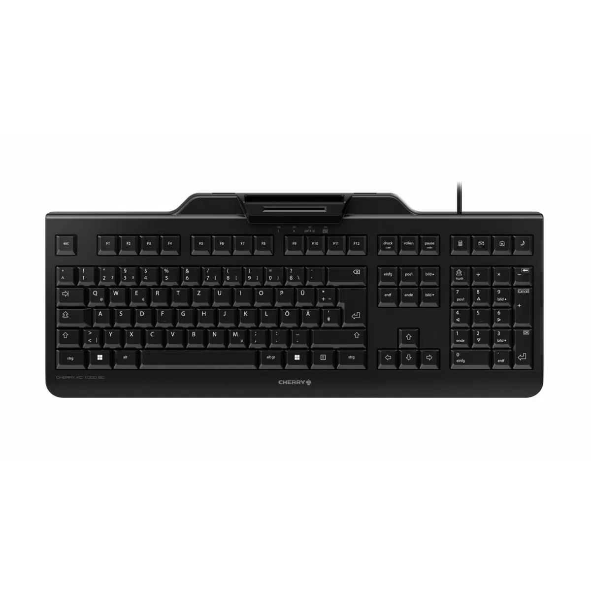 Cherry JK-A0100CS-2 KC 1000 SC teljes méretű 109-billentyűs, vezetékes USB, QWERTZ, 1,8 m, fekete #1