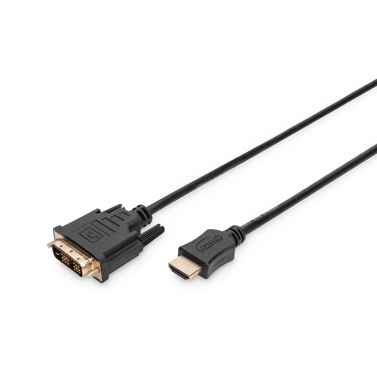 Assmann AK-330300-030-S HDMI A DVI-D adapterkábel 3 m fekete #1